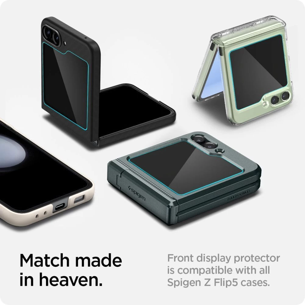 Samsung Galaxy Z Flip 5 panssarilasi  SPIGEN GLAS.TR ”EZ FIT” 2-PACK