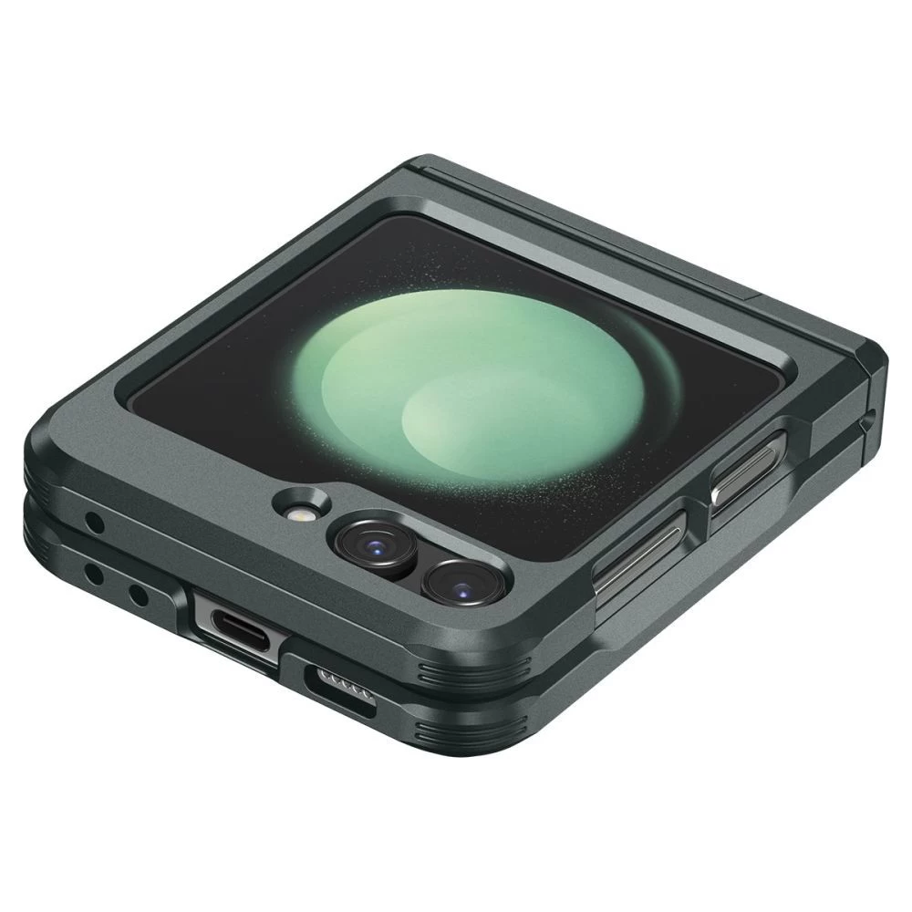 Samsung Galaxy Z Flip 5 skal grön SPIGEN TOUGH ARMOR PRO