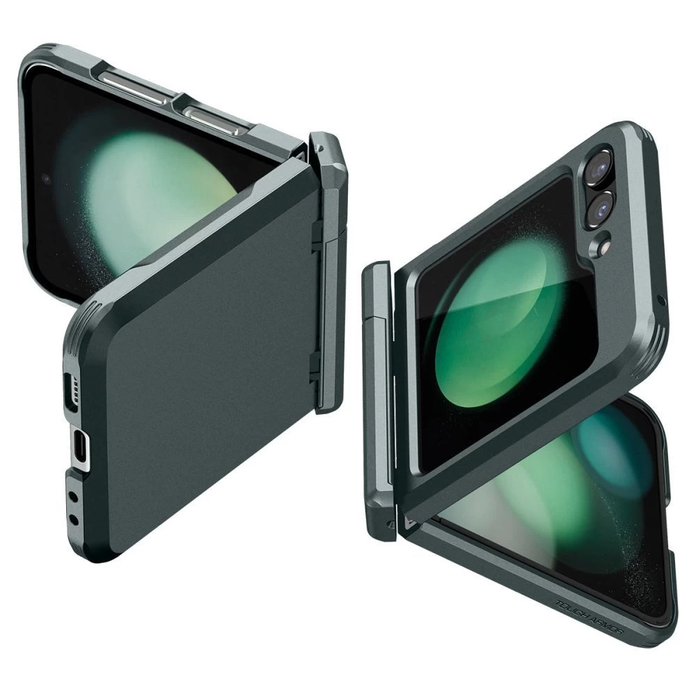 Samsung Galaxy Z Flip 5 skal grön SPIGEN TOUGH ARMOR PRO