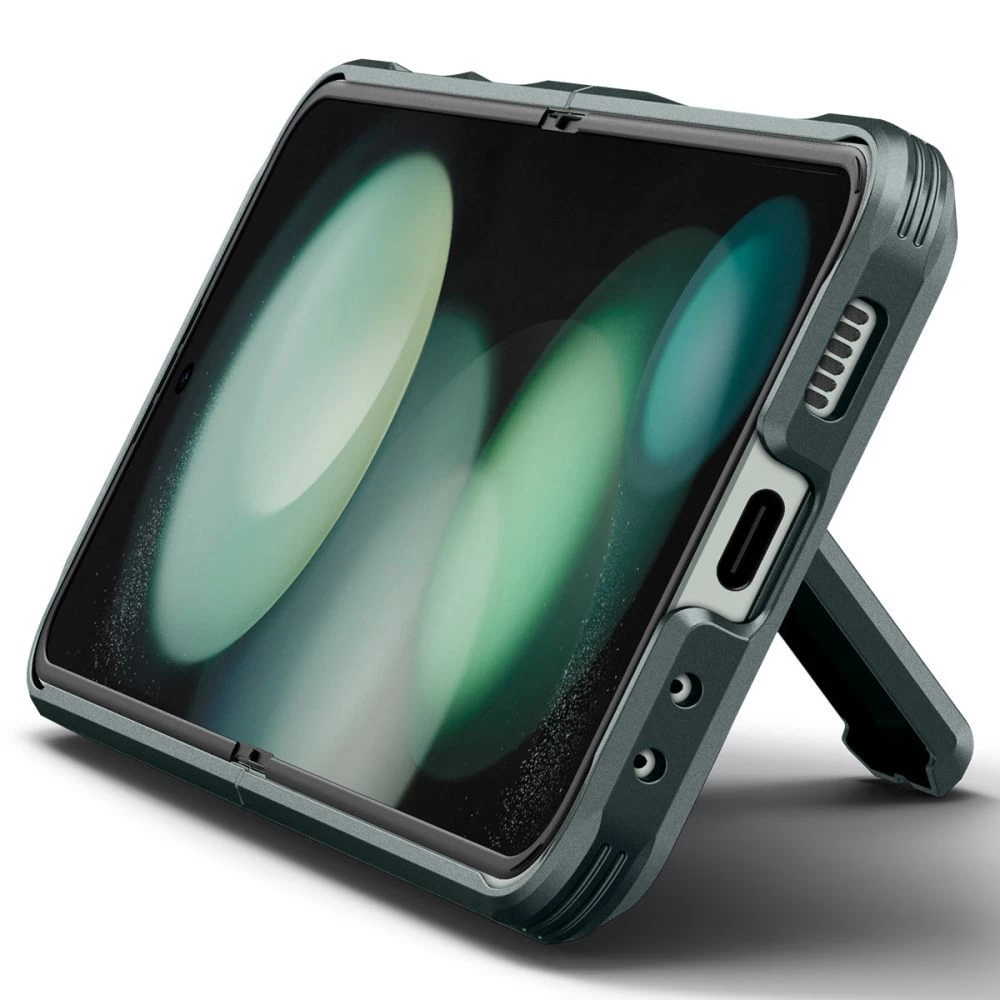 Samsung Galaxy Z Flip 5 skal grön SPIGEN TOUGH ARMOR PRO