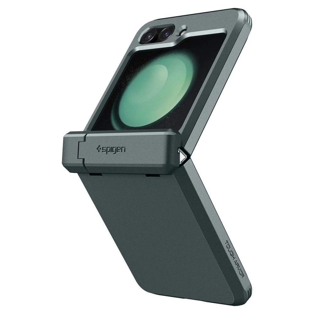 Samsung Galaxy Z Flip 5 skal grön SPIGEN TOUGH ARMOR PRO