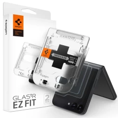 Galaxy Z Galaxy Flip 5 skärmskydd SPIGEN GLAS.TR ”EZ FIT” 2-PACK Samsung Galaxy Z Flip 5