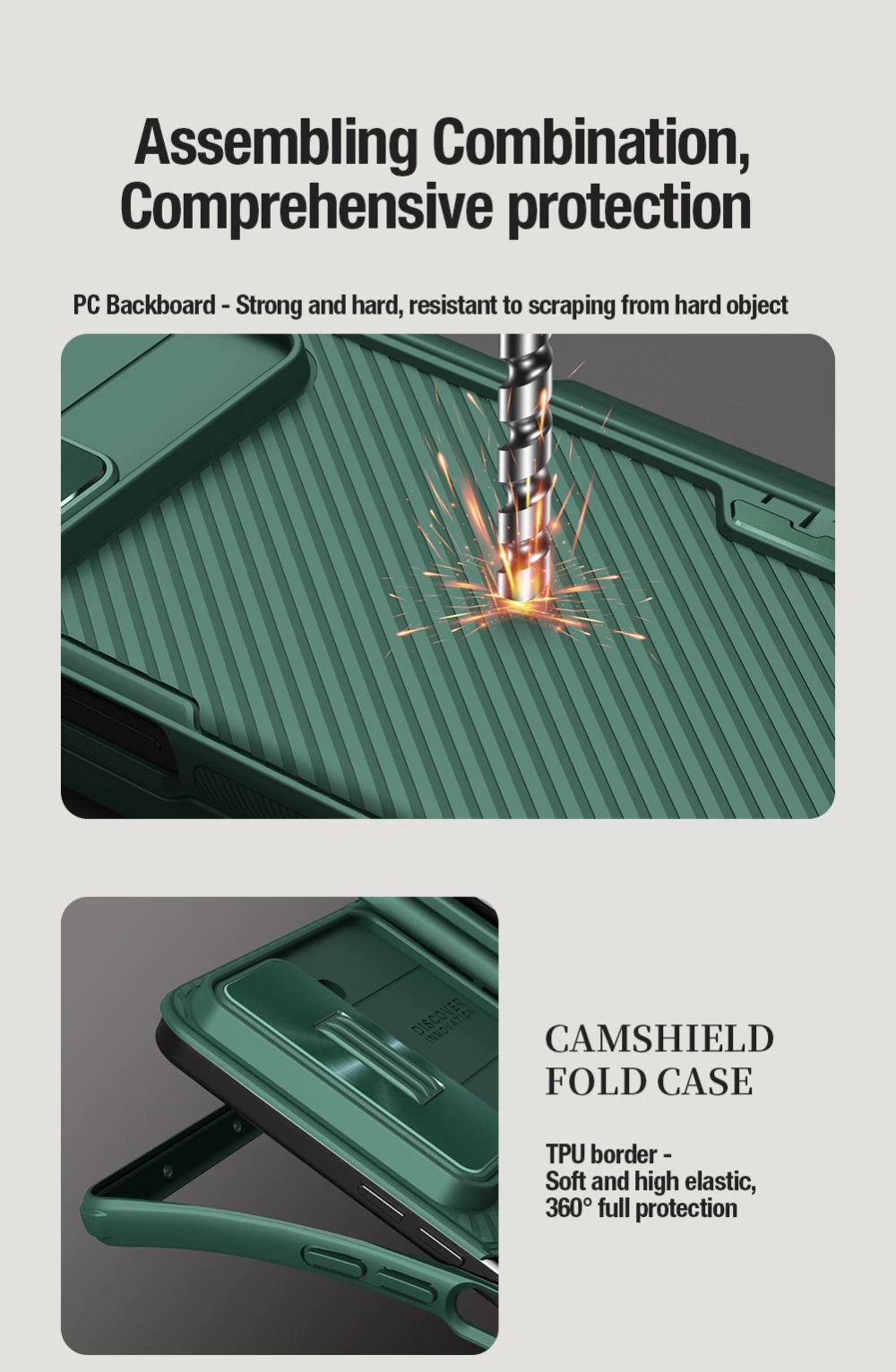 Samsung Galaxy Z Fold 5 case  NILLKIN CAMSHIELD FOLD (BRACKET VERSION)