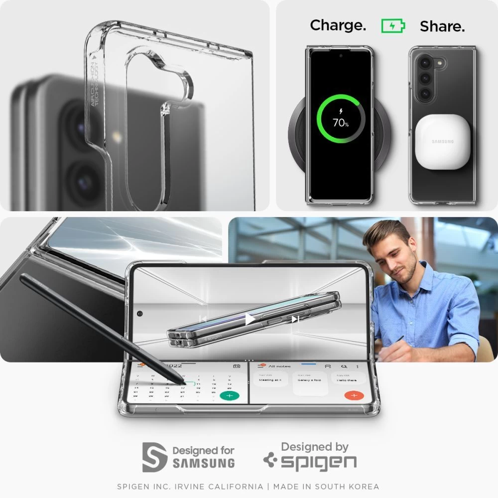 Samsung Galaxy Z Fold 5 case transparent SPIGEN ULTRA HYBRID