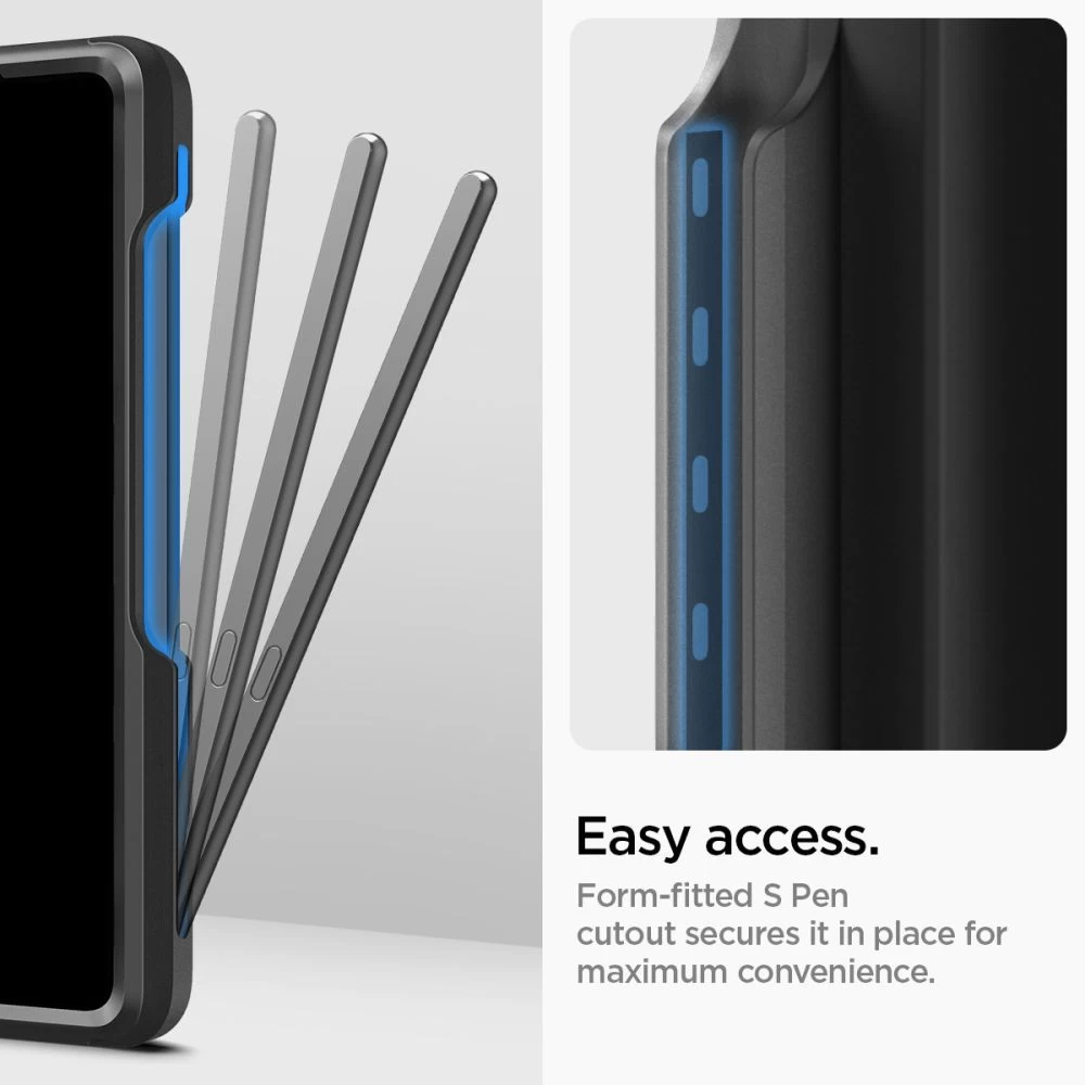 Samsung Galaxy Z Fold 5 ümbris must SPIGEN SLIM ARMOR PRO PEN