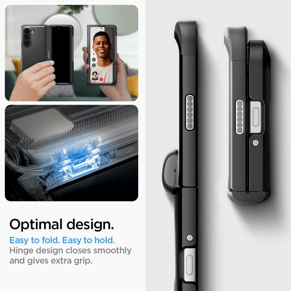 Samsung Galaxy Z Fold 5 ümbris must SPIGEN SLIM ARMOR PRO PEN