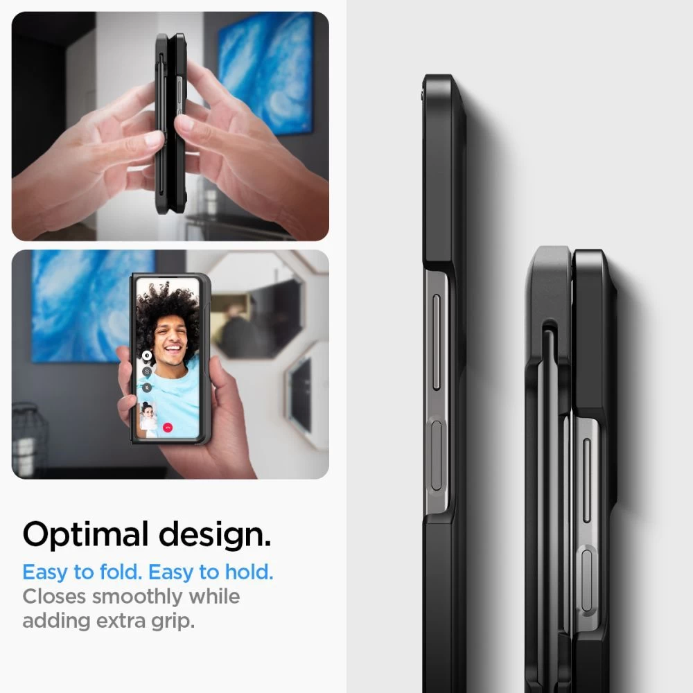 Samsung Galaxy Z Fold 5 ümbris must SPIGEN THIN FIT PEN