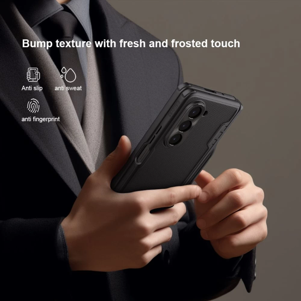Samsung Galaxy Z Fold 5 case black NILLKIN SUPER FROSTED SHIELD (PEN HOLDER VERSION)