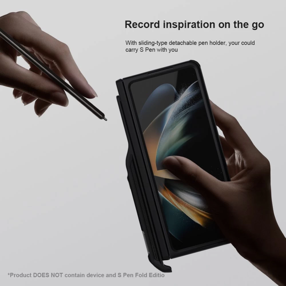 Samsung Galaxy Z Fold 5 case black NILLKIN SUPER FROSTED SHIELD (PEN HOLDER VERSION)