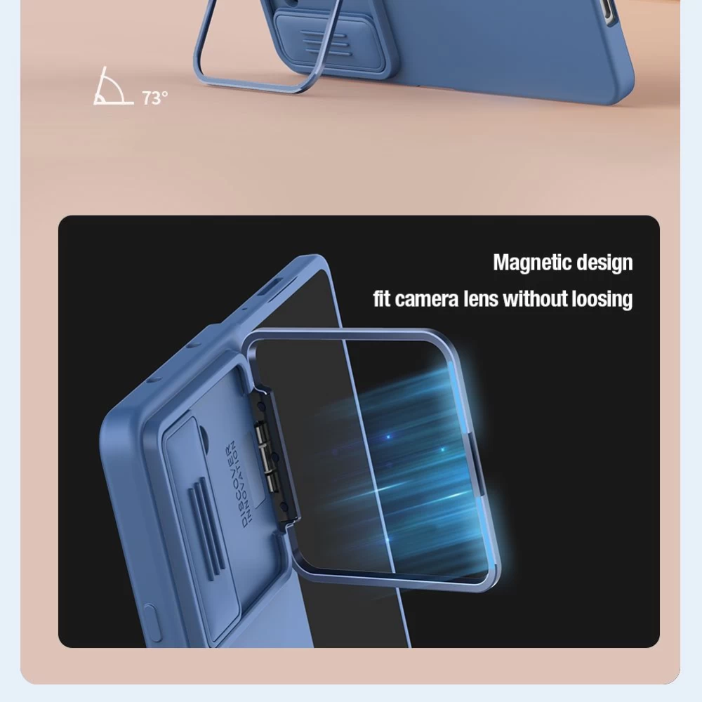 Samsung Galaxy Z Fold 5 ümbris must NILLKIN CAMSHIELD SILKY SILICON