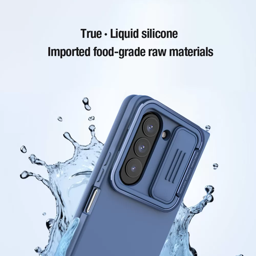 Samsung Galaxy Z Fold 5 ümbris must NILLKIN CAMSHIELD SILKY SILICONE (BRACKET VERSION)