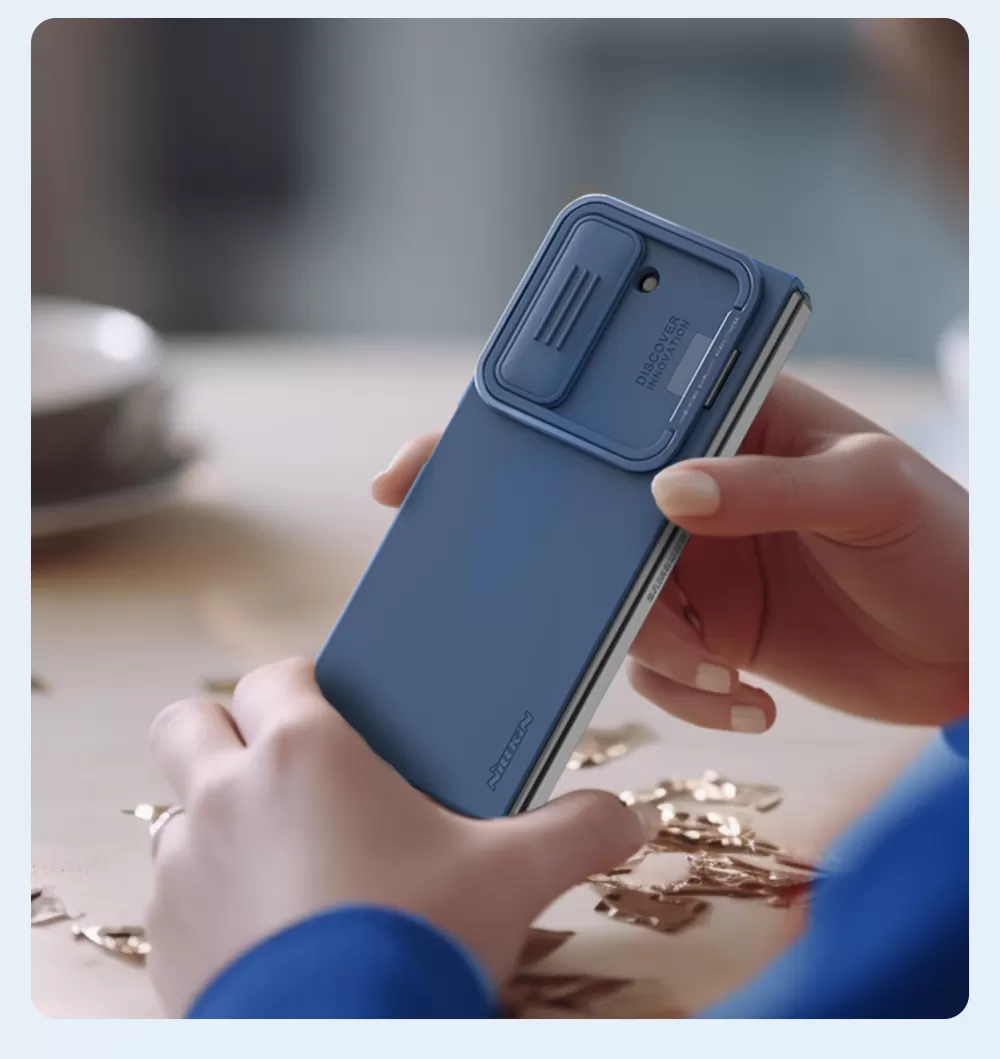 Samsung Galaxy Z Fold 5 ümbris must NILLKIN CAMSHIELD SILKY SILICONE (BRACKET VERSION)