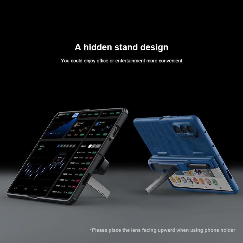 Samsung Galaxy Z Fold 5 ümbris roheline NILLKIN SUPER FROSTED SHIELD (PEN HOLDER VERSION)