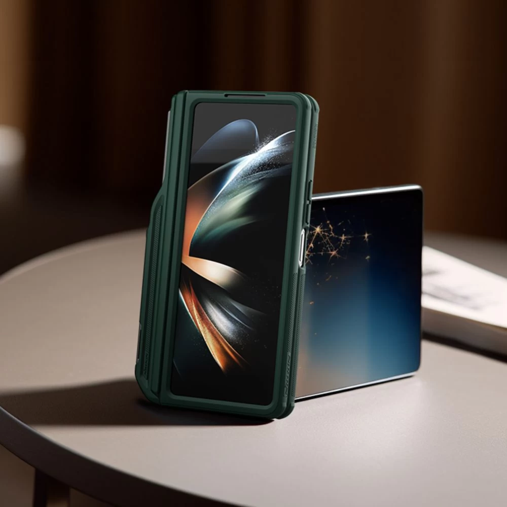 Samsung Galaxy Z Fold 5 ümbris roheline NILLKIN SUPER FROSTED SHIELD (PEN HOLDER VERSION)