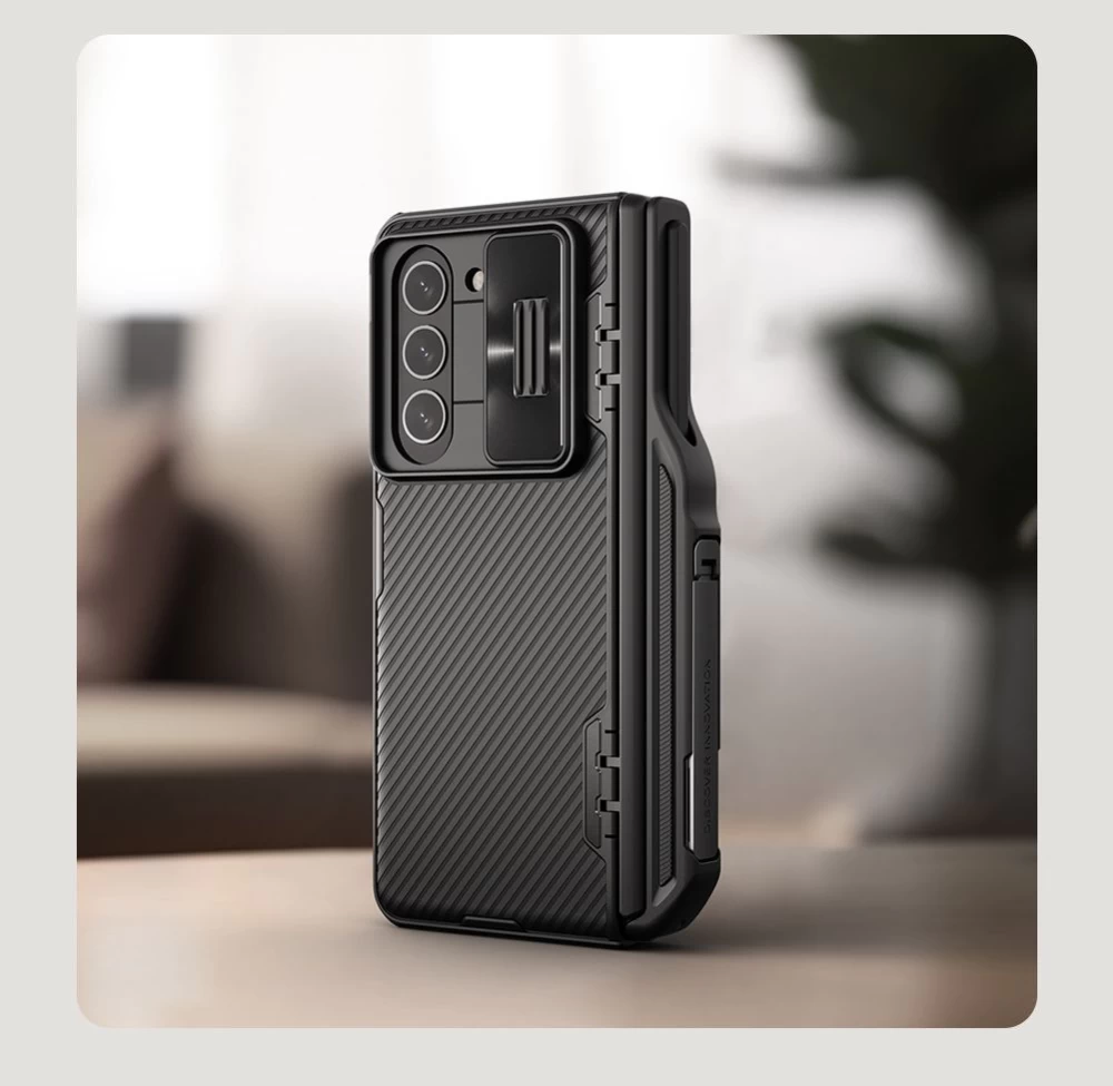 Samsung Galaxy Z Fold 5 ümbris roheline NILLKIN CAMSHIELD FOLD (PEN HOLDER VERSION)