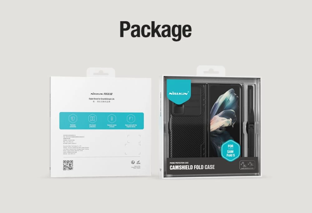 Samsung Galaxy Z Fold 5 ümbris roheline NILLKIN CAMSHIELD FOLD (PEN HOLDER VERSION)
