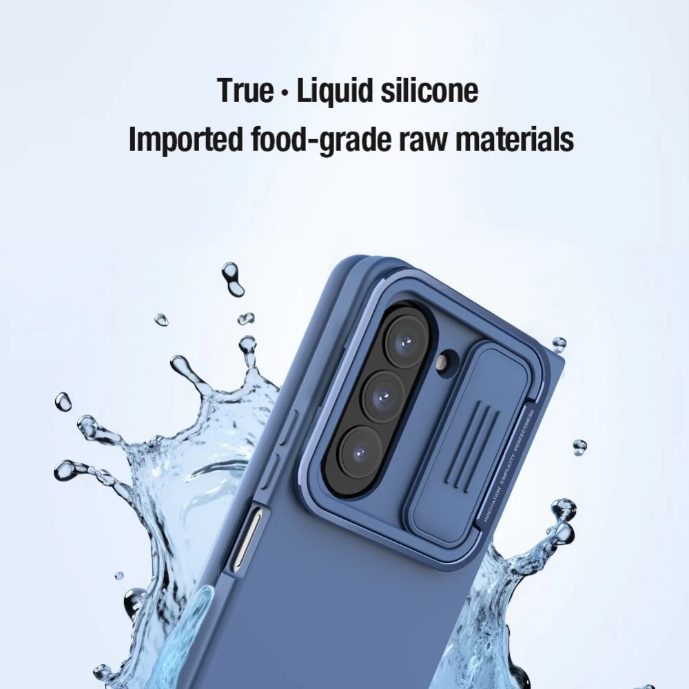 Samsung Galaxy Z Fold 5 ümbris roheline NILLKIN CAMSHIELD SILKY SILICON