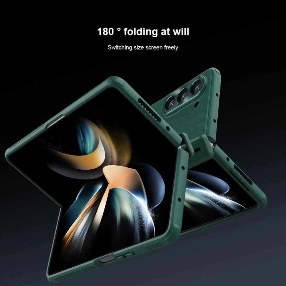 Samsung Galaxy Z Fold 5 ümbris roheline NILLKIN SUPER FROSTED SHIELD (BRACKET VERSION)