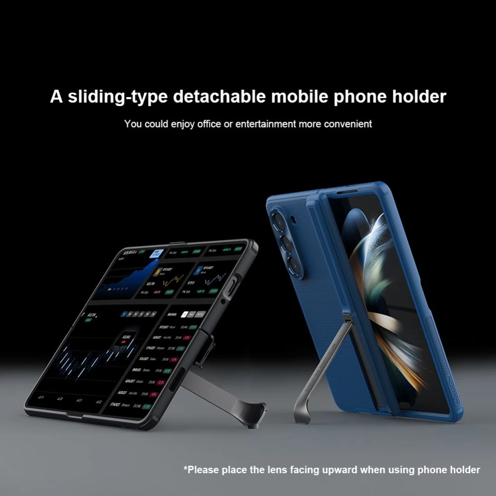 Samsung Galaxy Z Fold 5 ümbris roheline NILLKIN SUPER FROSTED SHIELD (BRACKET VERSION)