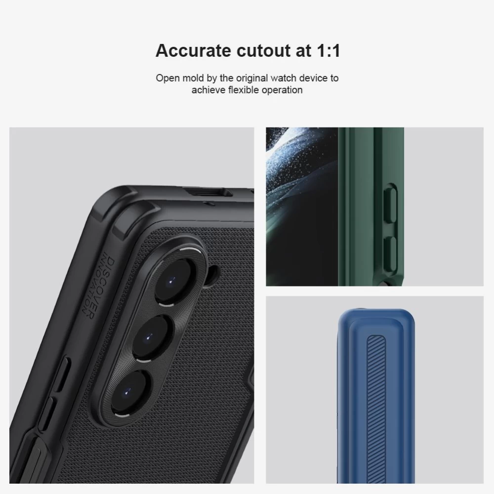 Samsung Galaxy Z Fold 5 ümbris roheline NILLKIN SUPER FROSTED SHIELD (BRACKET VERSION)
