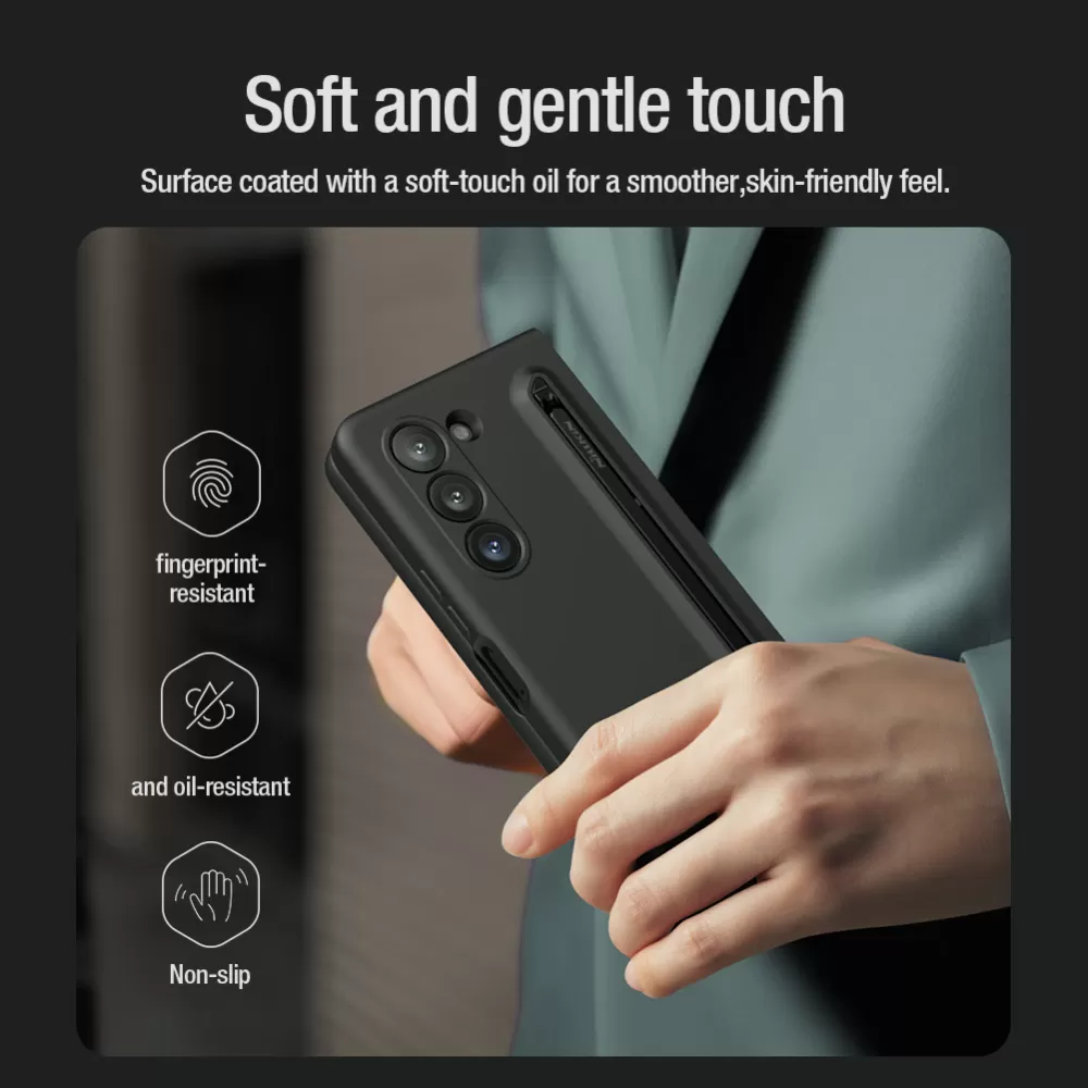 Samsung Galaxy Z Fold 5 ümbris roheline NILLKIN FLEX PURE FOLD (S PEN Version)