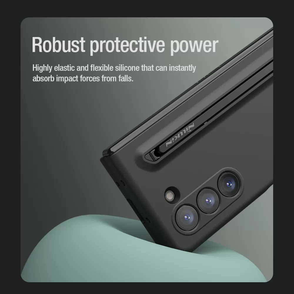 Samsung Galaxy Z Fold 5 ümbris roheline NILLKIN FLEX PURE FOLD (S PEN Version)