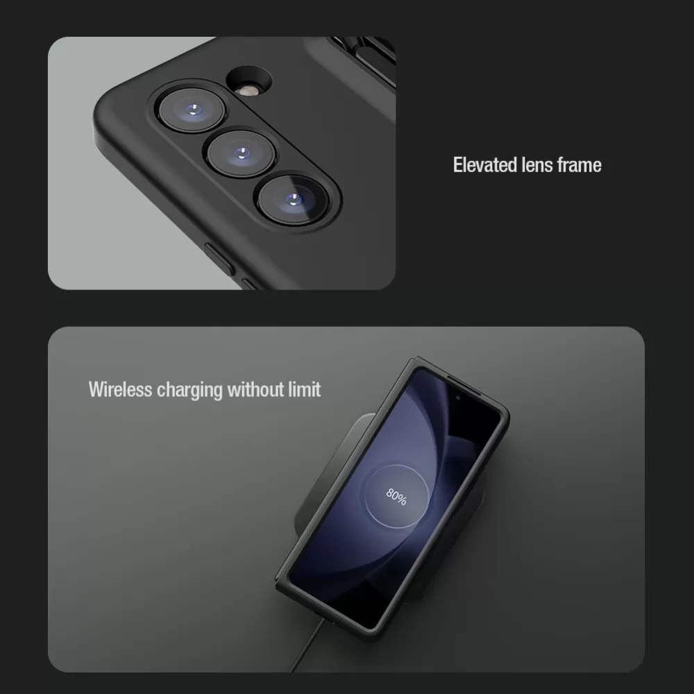 Samsung Galaxy Z Fold 5 ümbris roheline NILLKIN FLEX PURE FOLD (S PEN Version)