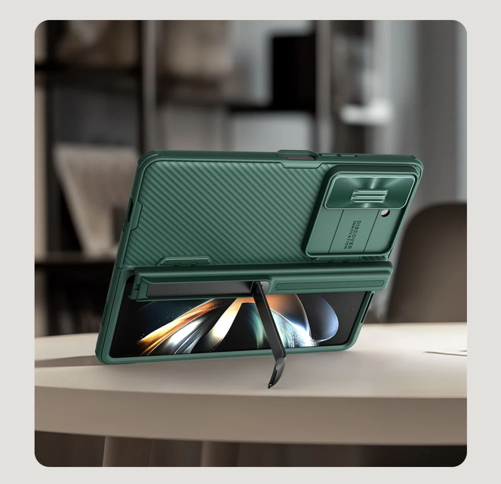 Samsung Galaxy Z Fold 5 ümbris sinine NILLKIN CAMSHIELD FOLD (BRACKET VERSION)