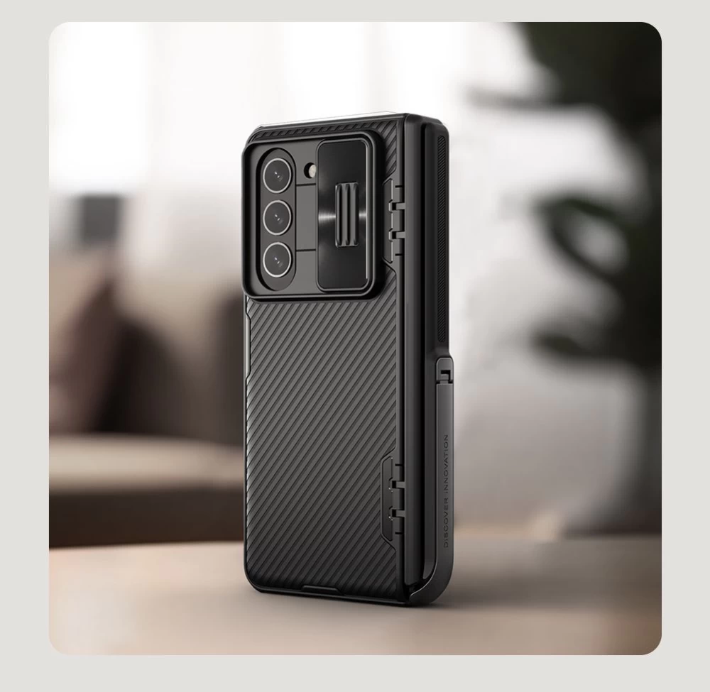 Samsung Galaxy Z Fold 5 ümbris sinine NILLKIN CAMSHIELD FOLD (BRACKET VERSION)