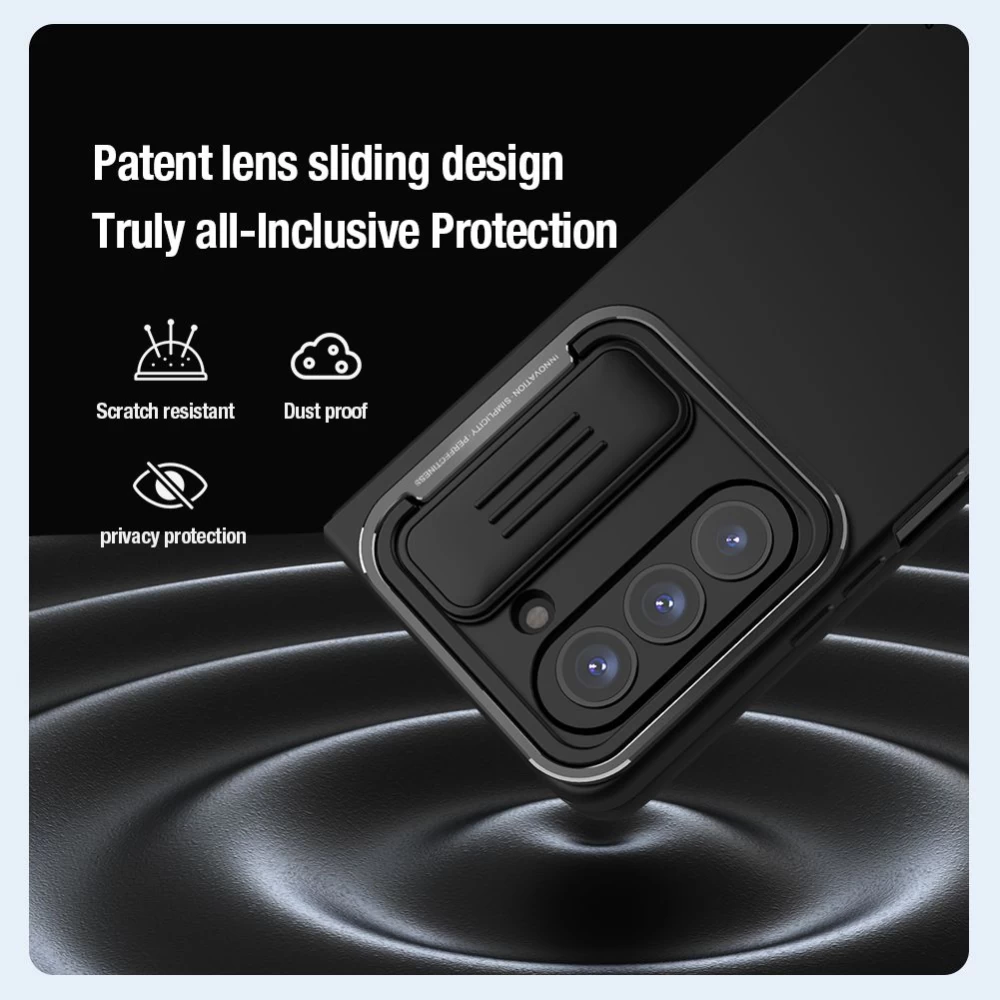 Samsung Galaxy Z Fold 5 ümbris sinine NILLKIN CAMSHIELD SILKY SILICON