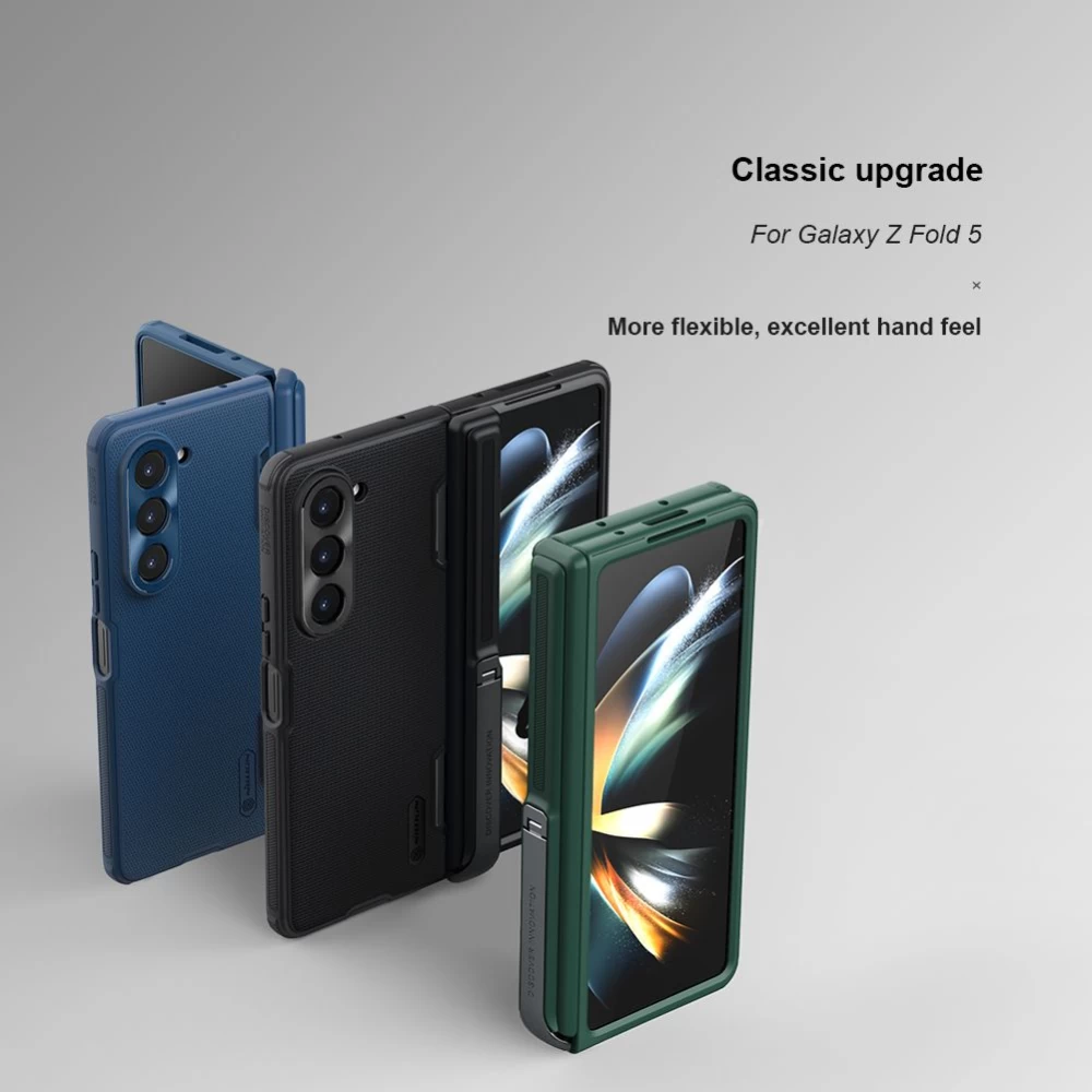 Samsung Galaxy Z Fold 5 ümbris sinine NILLKIN SUPER FROSTED SHIELD (BRACKET VERSION)