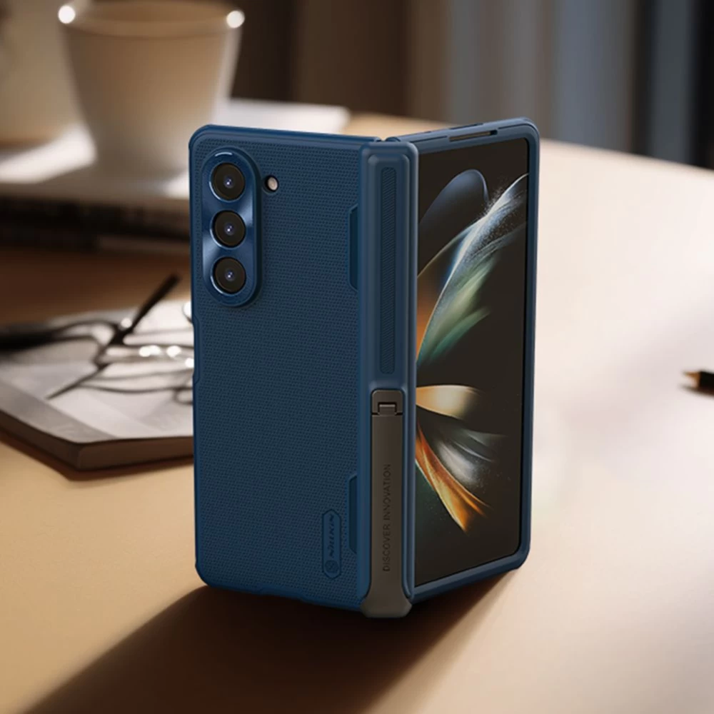 Samsung Galaxy Z Fold 5 ümbris sinine NILLKIN SUPER FROSTED SHIELD (BRACKET VERSION)