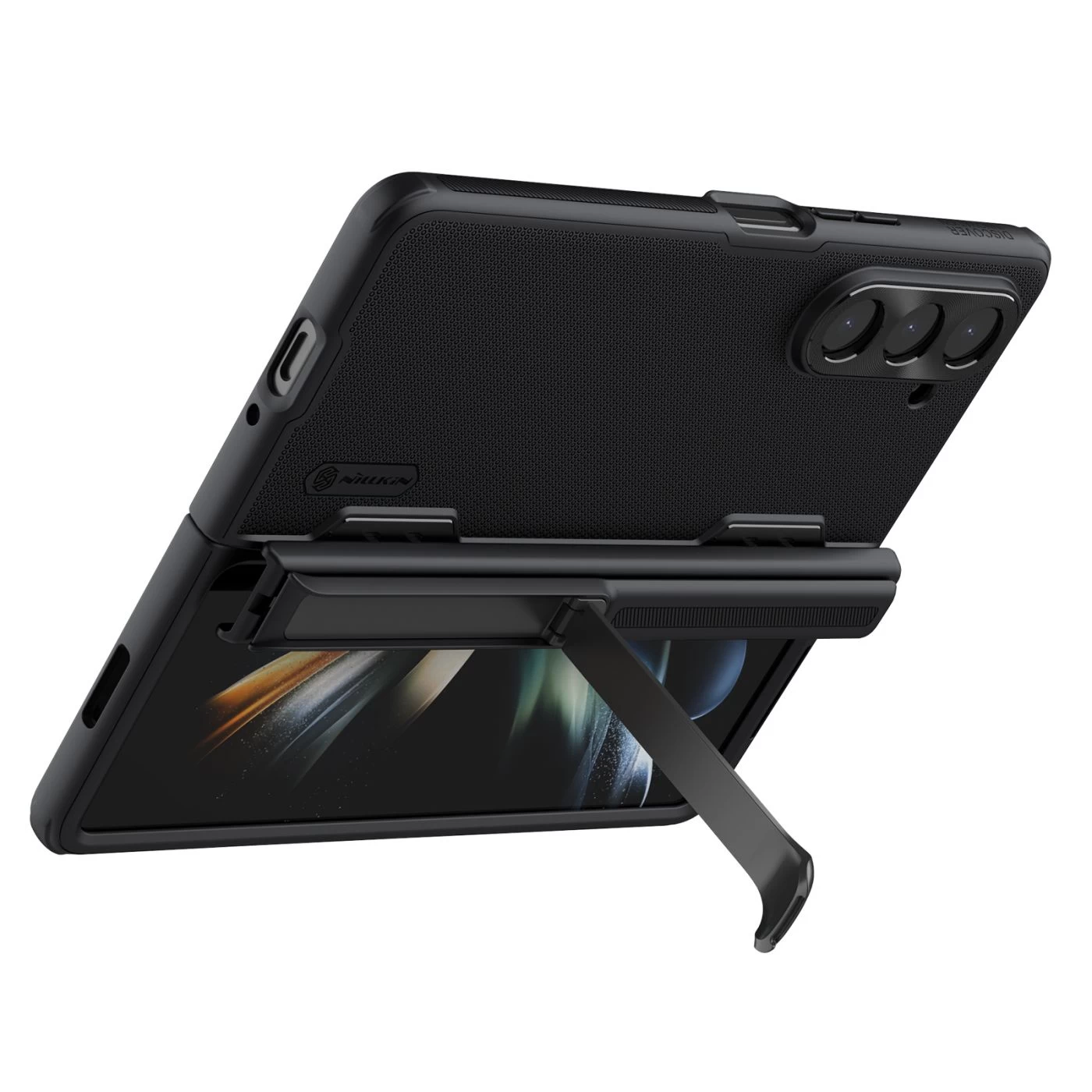Samsung Galaxy Z Fold 5 case black NILLKIN SUPER FROSTED SHIELD (BRACKET VERSION)