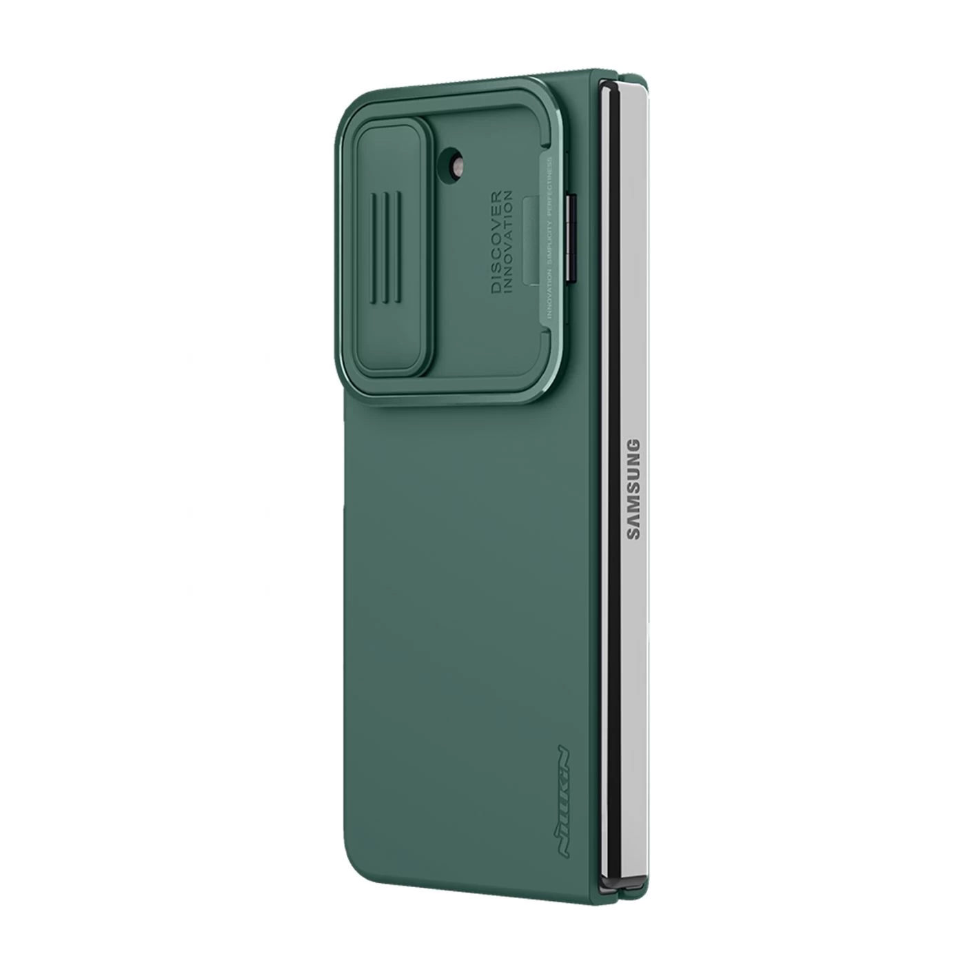 Samsung Galaxy Z Fold 5 ümbris roheline NILLKIN CAMSHIELD SILKY SILICON