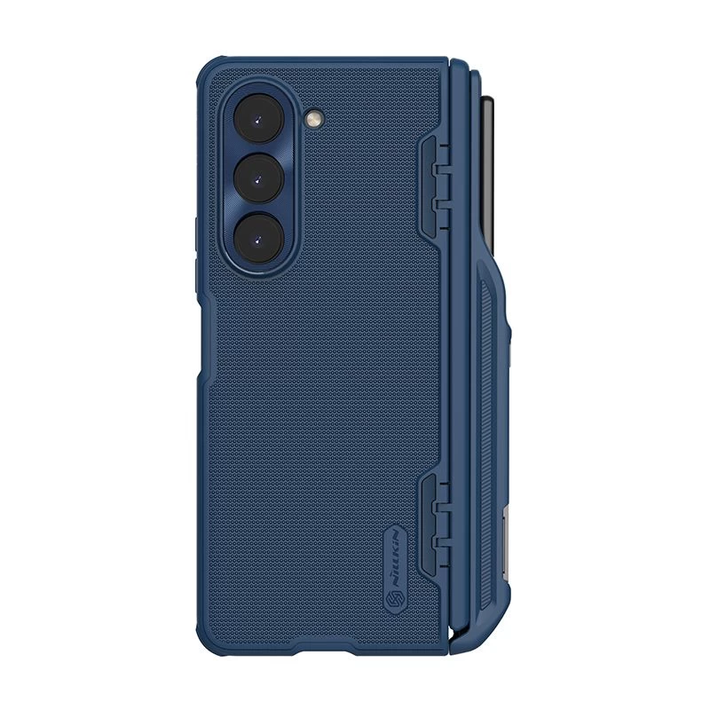 Samsung Galaxy Z Fold 5 case blue NILLKIN SUPER FROSTED SHIELD (PEN HOLDER VERSION)
