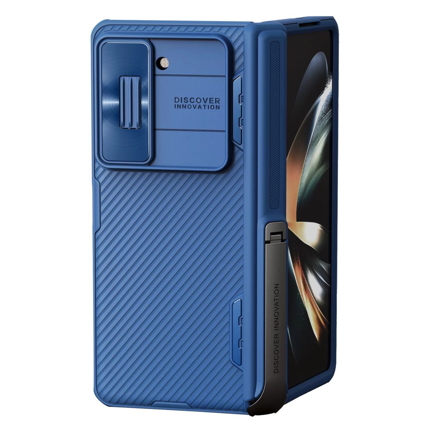 Samsung Galaxy Z Fold 5 ümbris sinine NILLKIN CAMSHIELD FOLD (BRACKET VERSION)