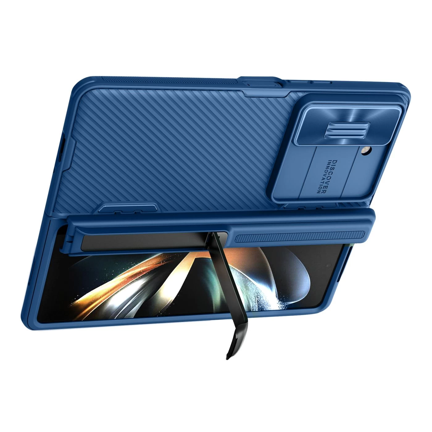 Samsung Galaxy Z Fold 5 ümbris sinine NILLKIN CAMSHIELD FOLD (BRACKET VERSION)