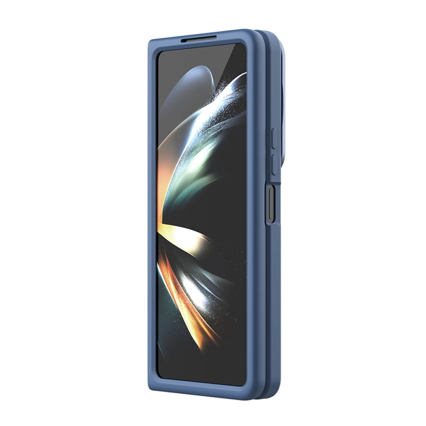Samsung Galaxy Z Fold 5 ümbris sinine NILLKIN CAMSHIELD SILKY SILICON