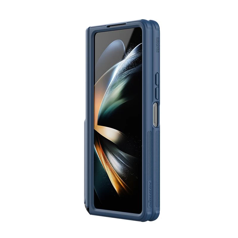 Samsung Galaxy Z Fold 5 ümbris sinine NILLKIN SUPER FROSTED SHIELD (BRACKET VERSION)