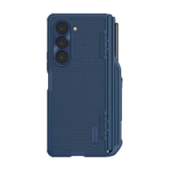 Samsung Galaxy Z Fold 5 case blue NILLKIN SUPER FROSTED SHIELD (PEN HOLDER VERSION)
