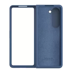 Samsung Galaxy Z Fold 5 case blue NILLKIN CAMSHIELD SILKY SILICONE (BRACKET VERSION)