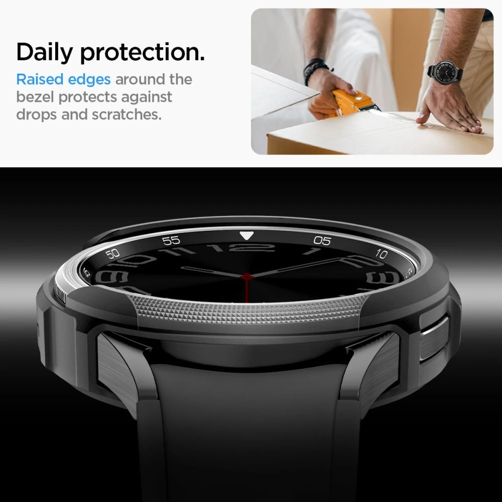 Samsung Galaxy Watch 6 Classic vāciņš melns SPIGEN LIQUID AIR (43 MM)