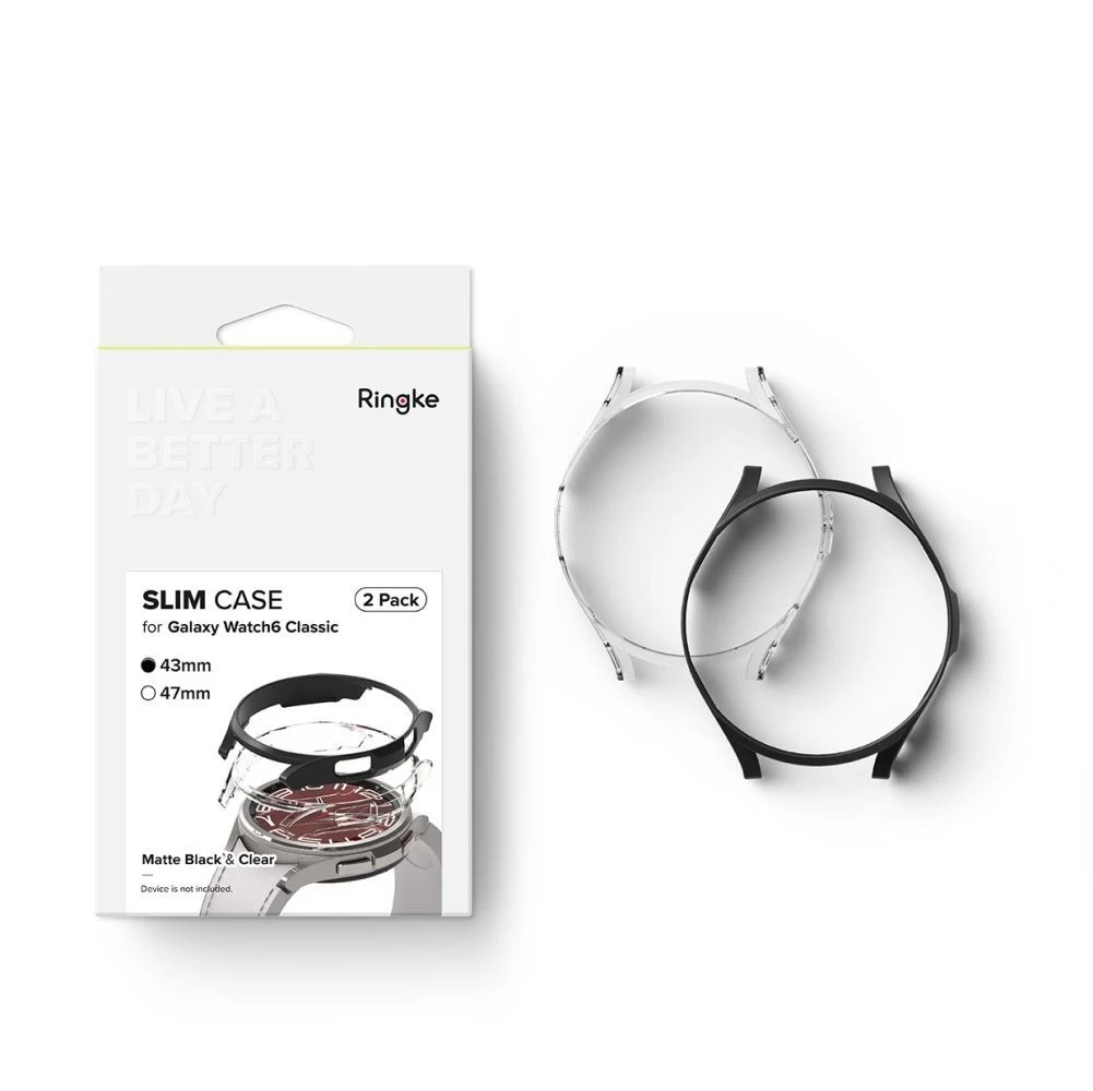 Samsung Galaxy Watch 6 Classic vāciņš  RINGKE SLIM 2-PACK (43 MM)