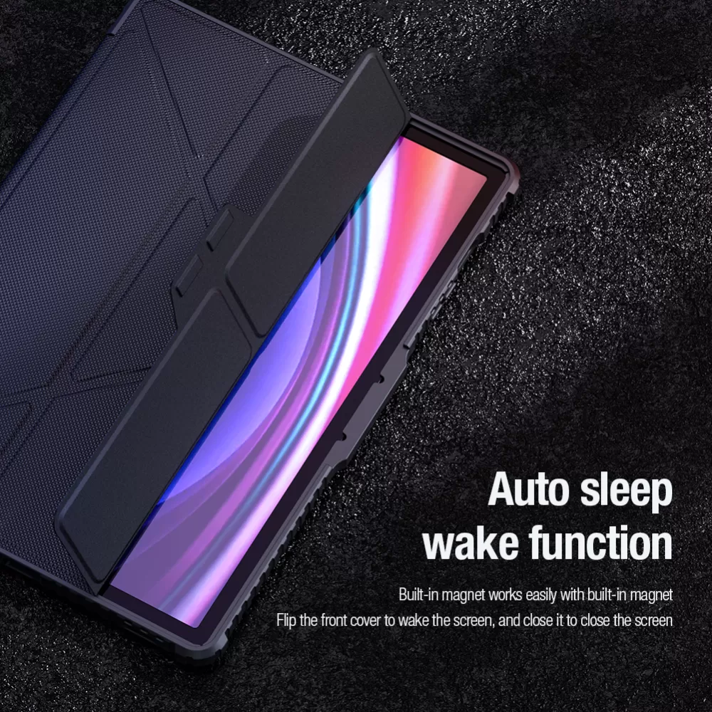 Samsung Galaxy Tab S9 Plus чехол для планшетa черный NILLKIN BUMPER LEATHER PRO