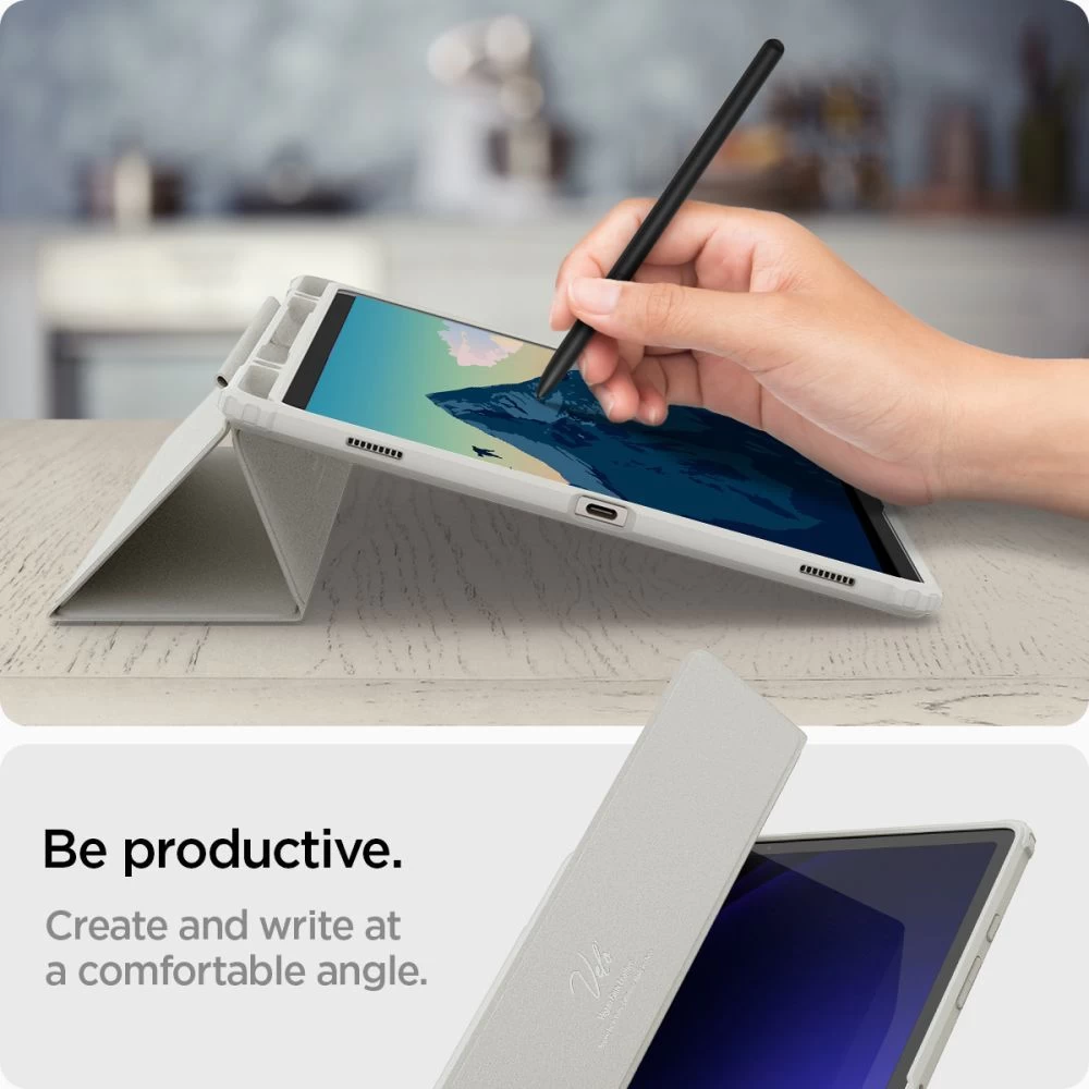 Samsung Galaxy Tab S9 Plus чехол для планшетa серый SPIGEN ULTRA HYBRID ”PRO” (12.4)