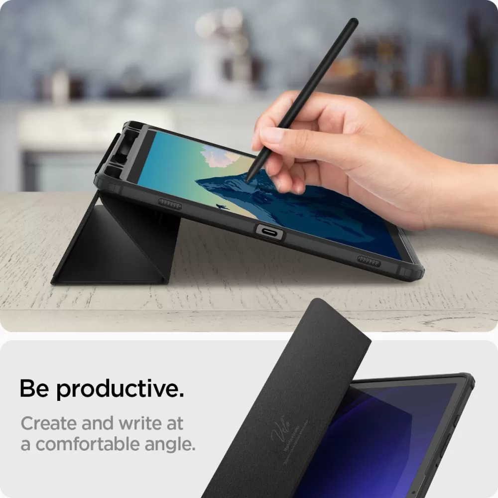 Samsung Galaxy Tab S9 tablet suojakuori, suojakotelo musta SPIGEN ULTRA HYBRID ”PRO” (11.0)