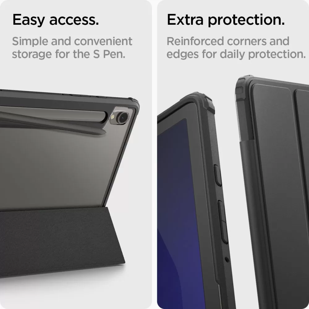Samsung Galaxy Tab S9 tablet suojakuori, suojakotelo musta SPIGEN ULTRA HYBRID ”PRO” (11.0)