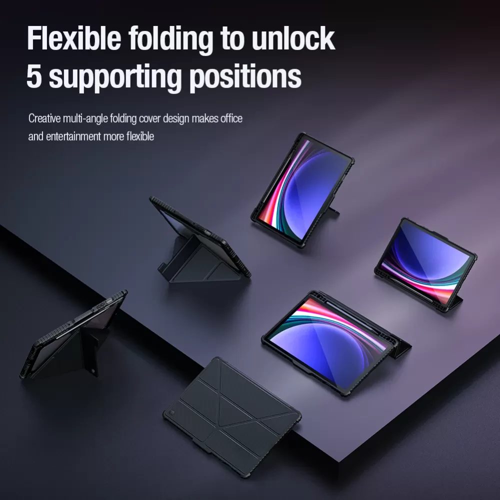 Samsung Galaxy Tab S9 maciņš zils NILLKIN BUMPER LEATHER PRO