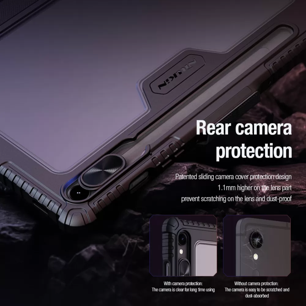 Samsung Galaxy Tab S9 maciņš zils NILLKIN BUMPER LEATHER PRO