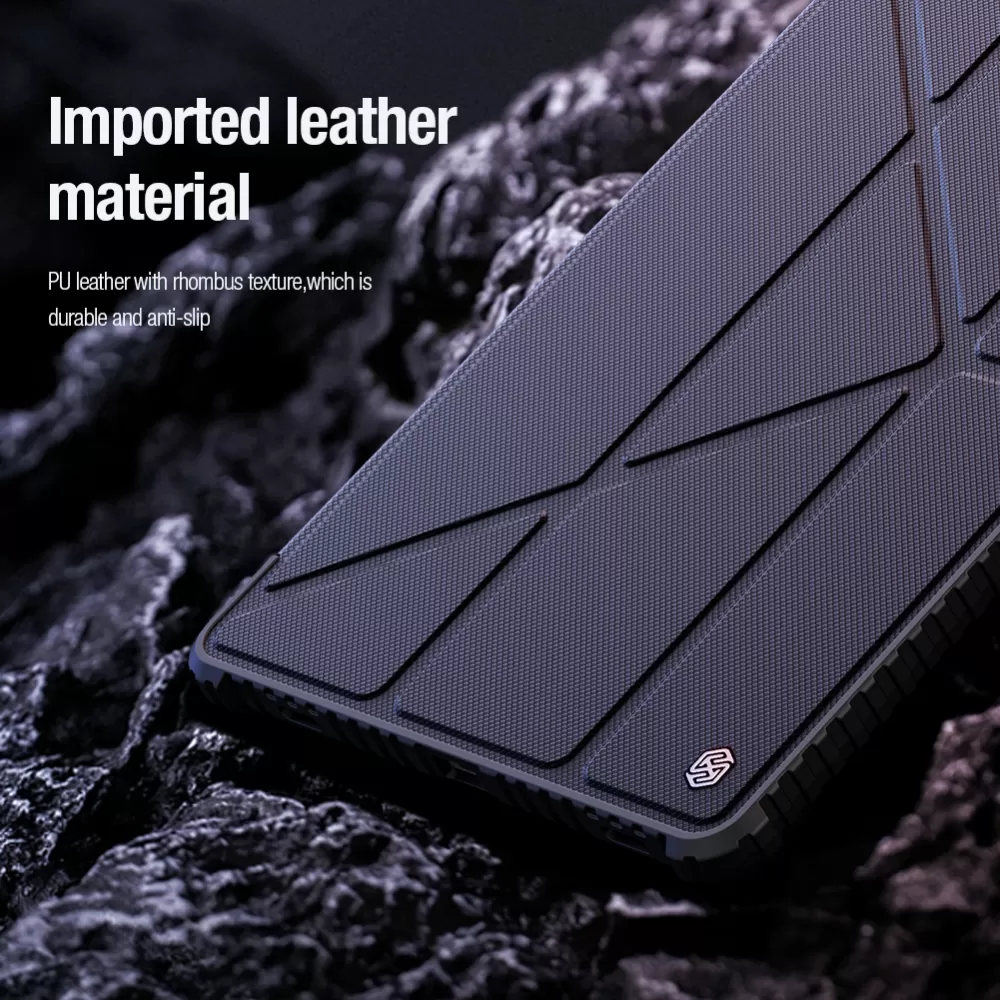 Samsung Galaxy Tab S9 maciņš zils NILLKIN BUMPER LEATHER PRO